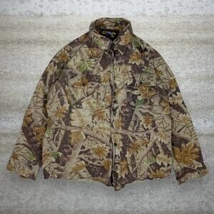 Vintage 90s Master Sportsman Button Up Shirt Mens S Hunting Camo Long Sleeve